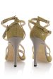 CECCONELLO FELICITA Gold Strap Heeled Sandals on Sale