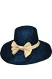 Alondra Blue Wide Handmade Madagascar Hat Hot on Sale