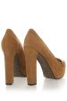 IRLANDA Camel Leather Pumps Online