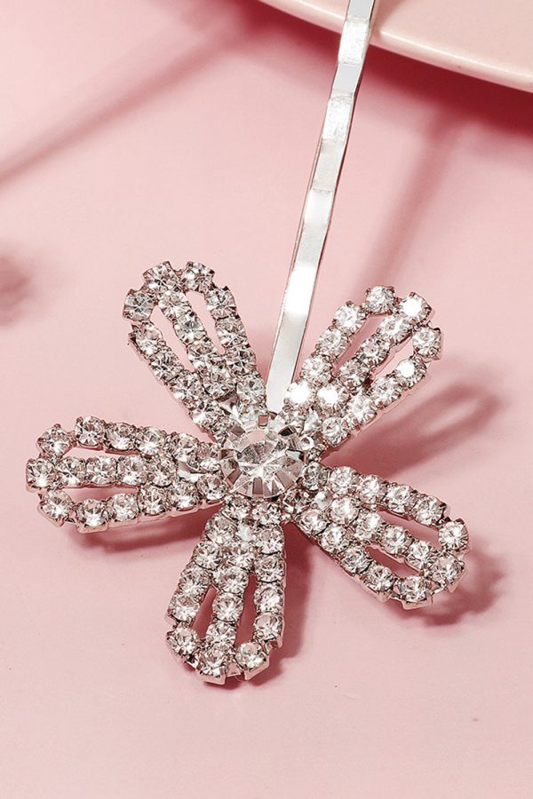 2pcs Flower Shaped Bridal Bangs Hairpins Online Hot Sale