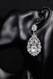 White Crystal Bridal Wedding Earrings Sale