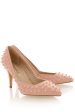 NELLIE Baby Pink Studded Pumps Cheap