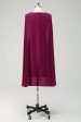 Grape Bodycon Cocktail Party Dress With Cape Cheap