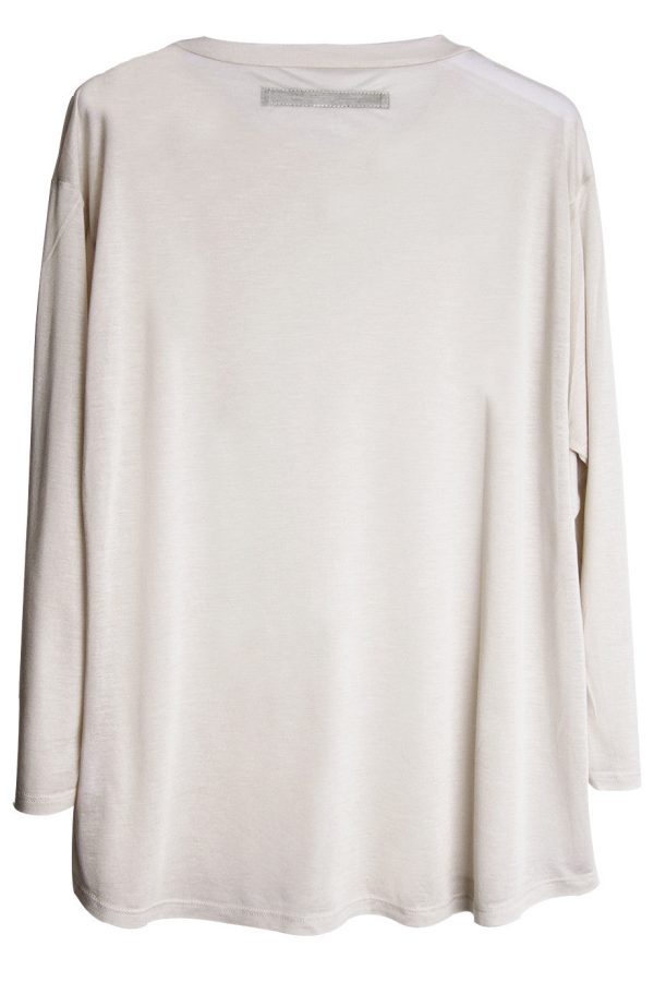 ENZA COSTA CREW Ivory Loose Top Online now