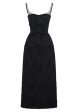 Zardena Black Crystal Embellished Dress Hot on Sale