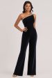 Velvet Navy Women s Jumpsuits with Rhinestone Online Hot Sale