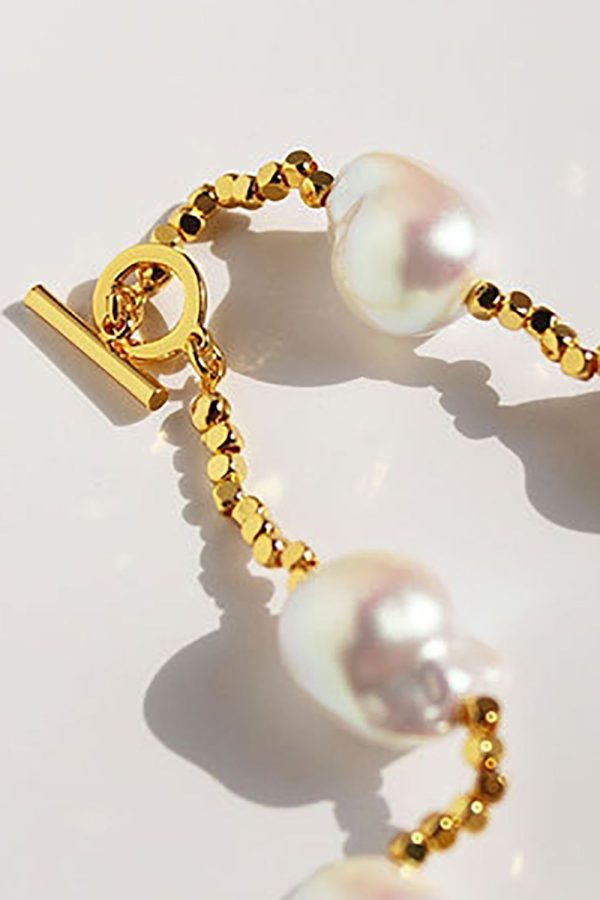 Special Shaped Pearl Gold Necklace Online